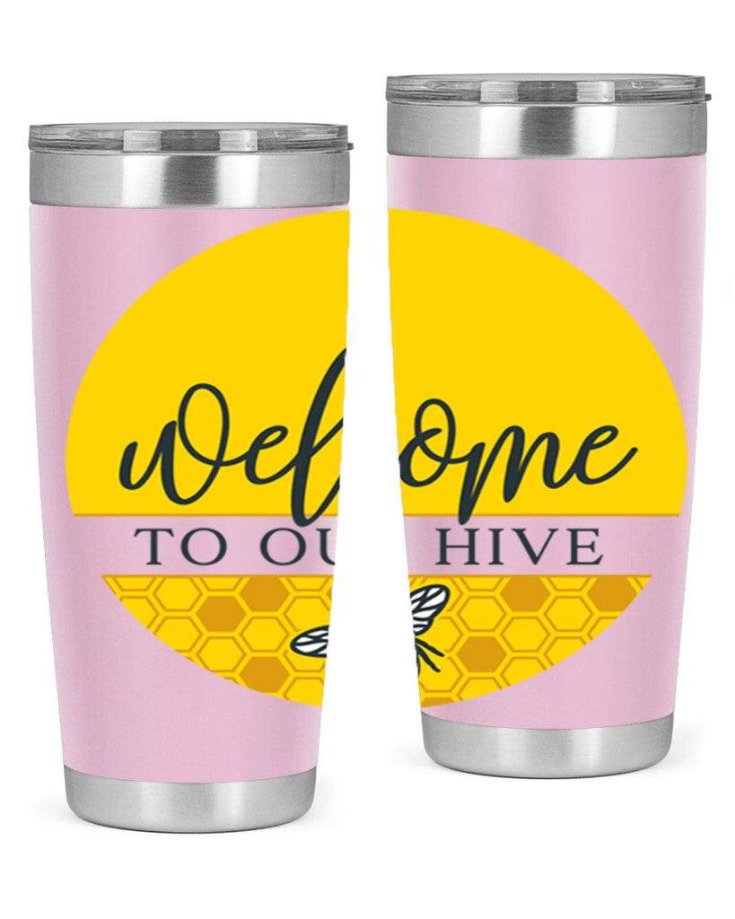 Welcome to our Hive complete yellow590#- spring- Tumbler