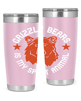 grizzly bears is my spirit animal 13#- Bears- Tumbler