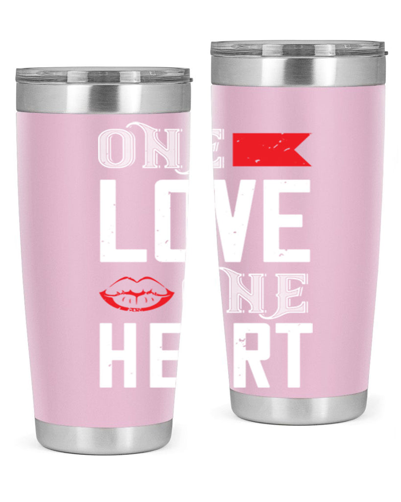 one love one heart 32#- valentines day- Tumbler