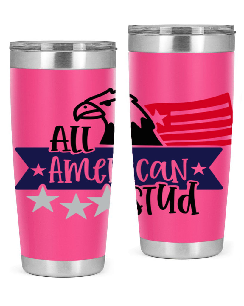 All American Stud Style 142#- Fourt Of July- Tumbler
