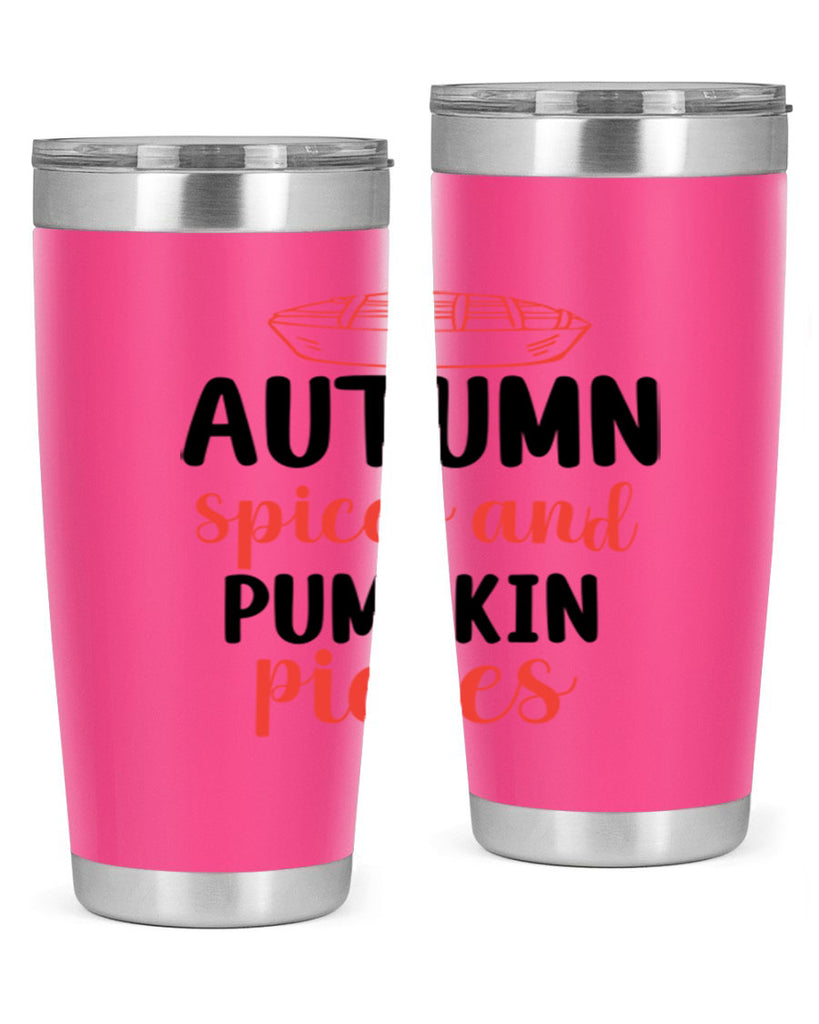 Autumn spices and pumpkin pieces 32#- fall- Tumbler