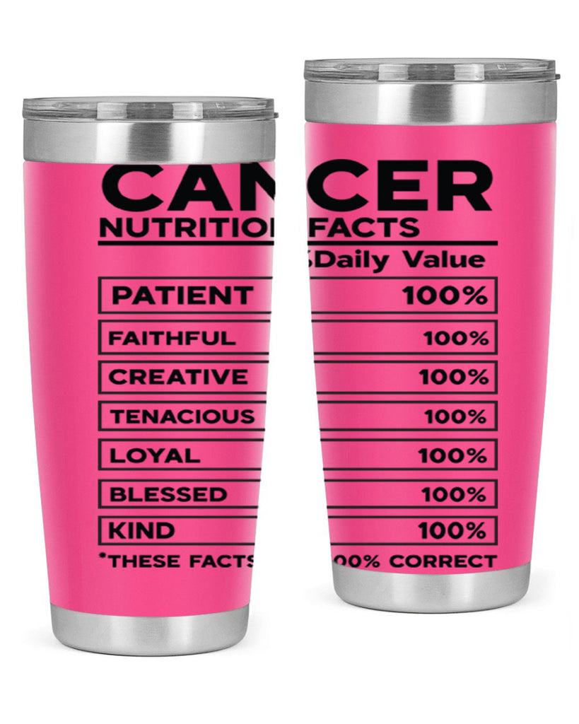 Cancer Nutrition Facts 148#- zodiac- Tumbler