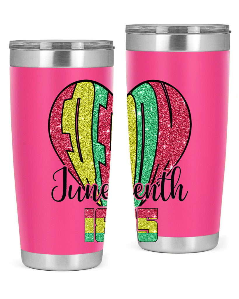 Juneteenth Since 1865 Heart 20#- Juneteenth- tumbler