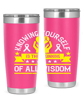 Knowing yourself is the beginning of all wisdom Style 38#- self awareness- Tumbler
