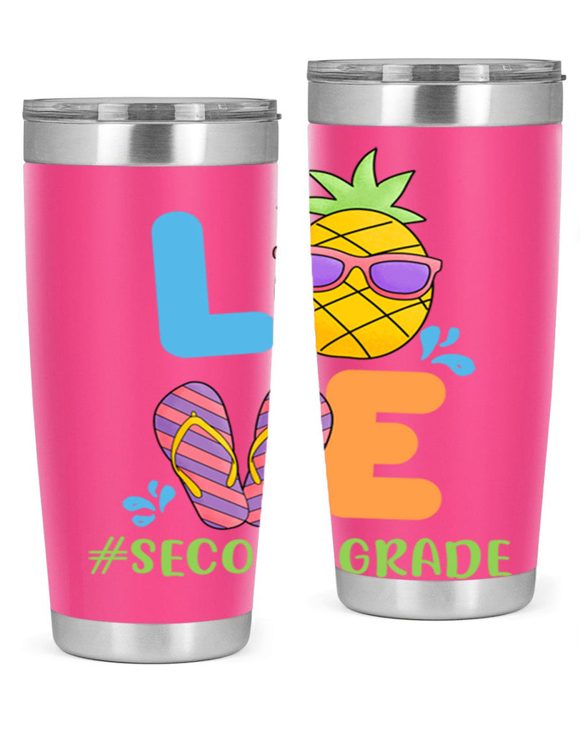 LOVE 2nd Grade Summer Pineapple 17#- second grade- Tumbler