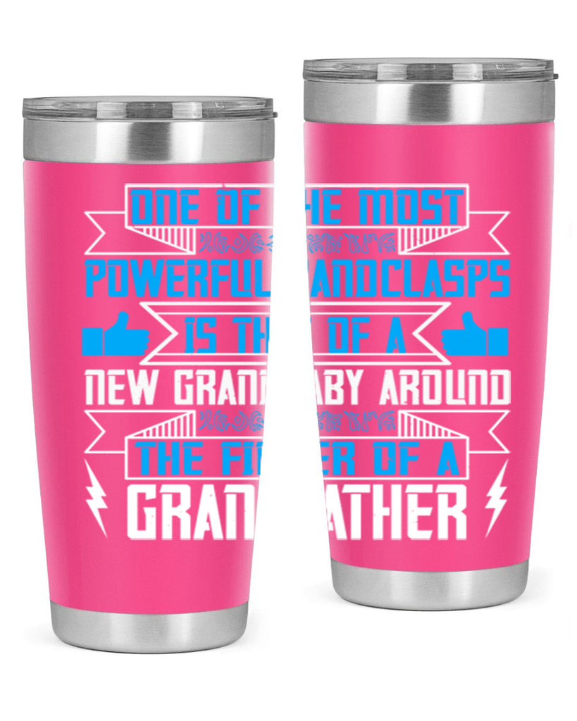 One of the most powerful handclasps is that of a new grandbaby 71#- grandpa - papa- Tumbler
