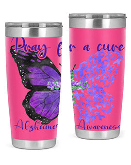 Pray For A Cure AlzheimerS Awareness 208#- alzheimers- Tumbler