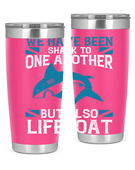 We have been shark to one another but also lifeboat Style 6#- shark  fish- Tumbler