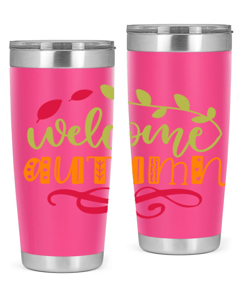 Welcome Autumn 629#- fall- Tumbler