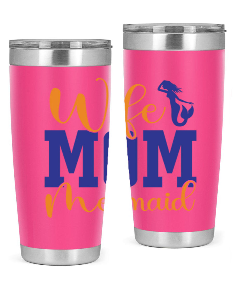 Wife Mom Mermaid 668#- mermaid- Tumbler