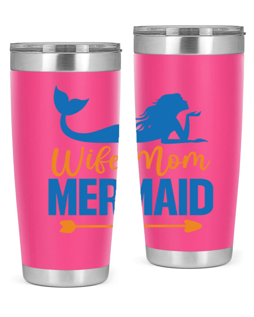 Wife Mom Mermaid 673#- mermaid- Tumbler