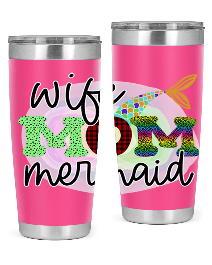 Wife Mom Mermaid 674#- mermaid- Tumbler