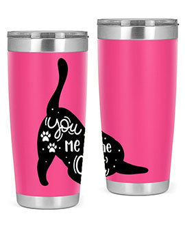 You Me The Cat Style 111#- cat- Tumbler