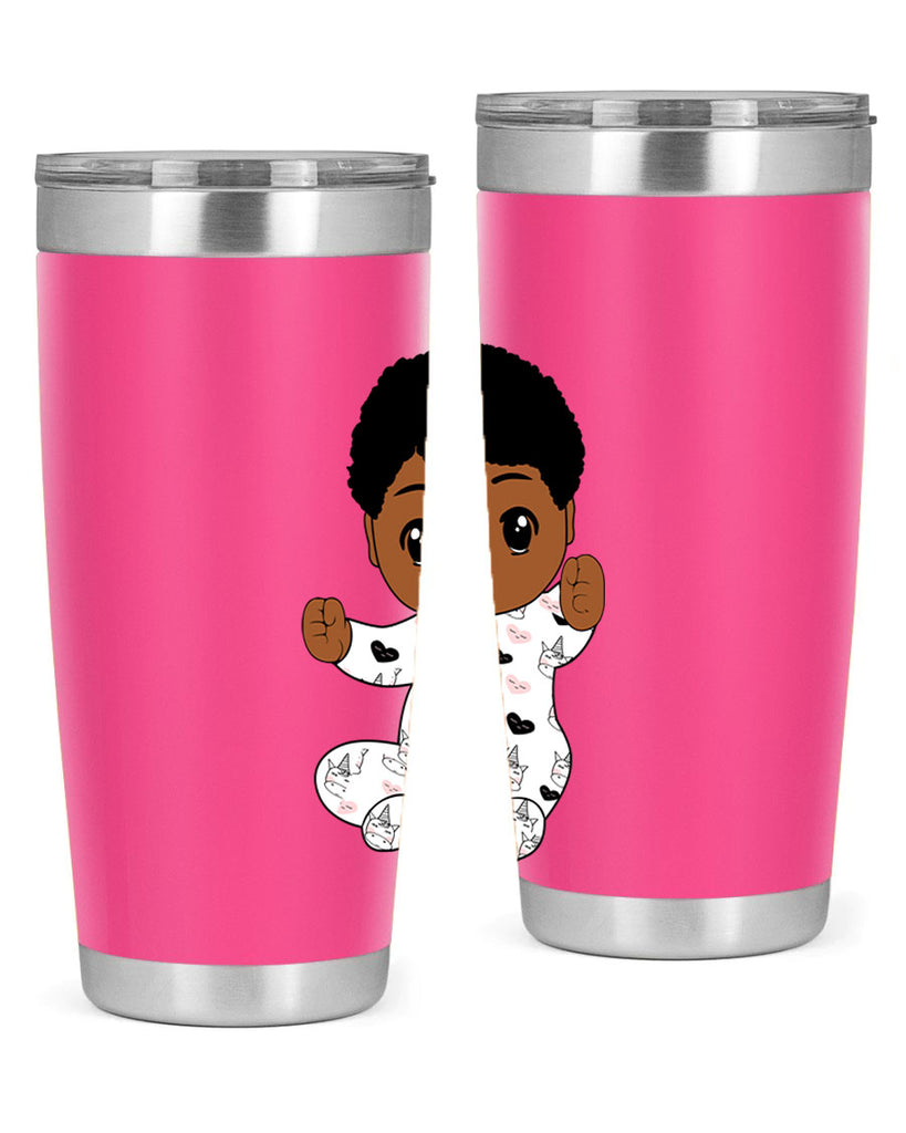 black baby boy 8#- black men - boys- tumbler