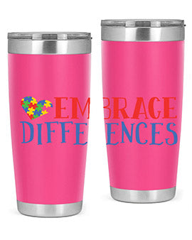 embrace differences Style 13#- autism- Tumbler