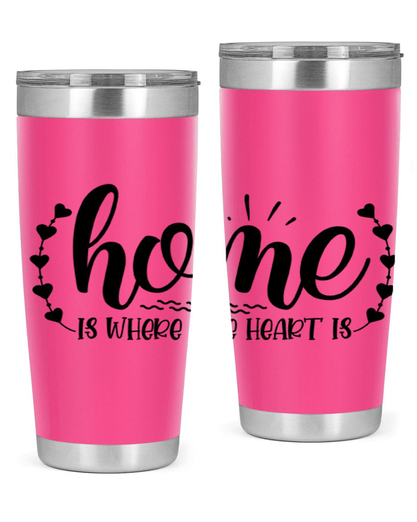 home is where the heart is 38#- home- Tumbler