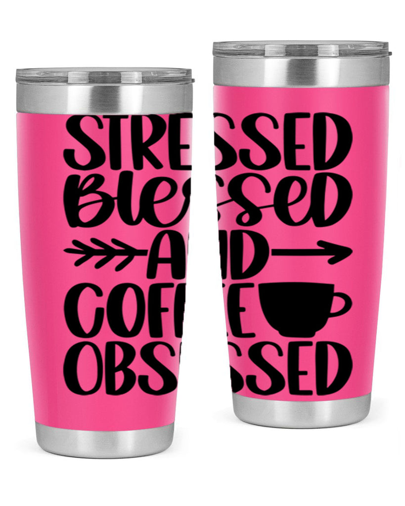 stressed blessed and 26#- coffee- Tumbler