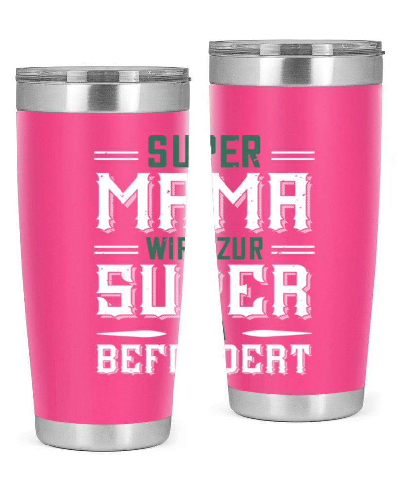super mama wird zur 9#- grandpa - papa- Tumbler