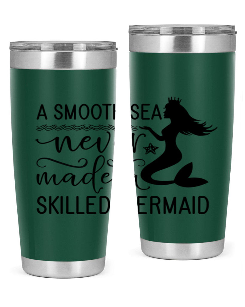 A smooth sea never made 12#- mermaid- Tumbler