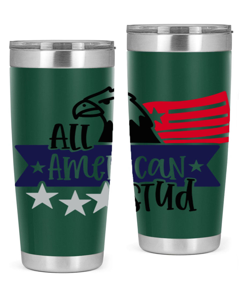 All American Stud Style 142#- Fourt Of July- Tumbler