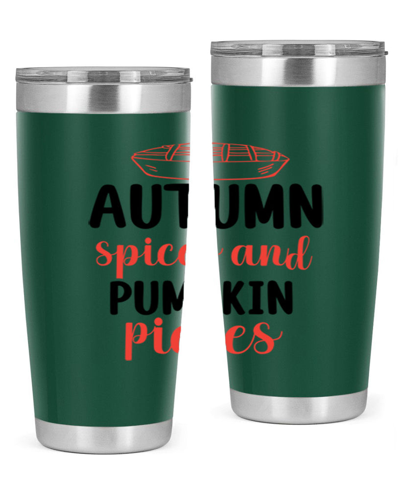 Autumn spices and pumpkin pieces 32#- fall- Tumbler