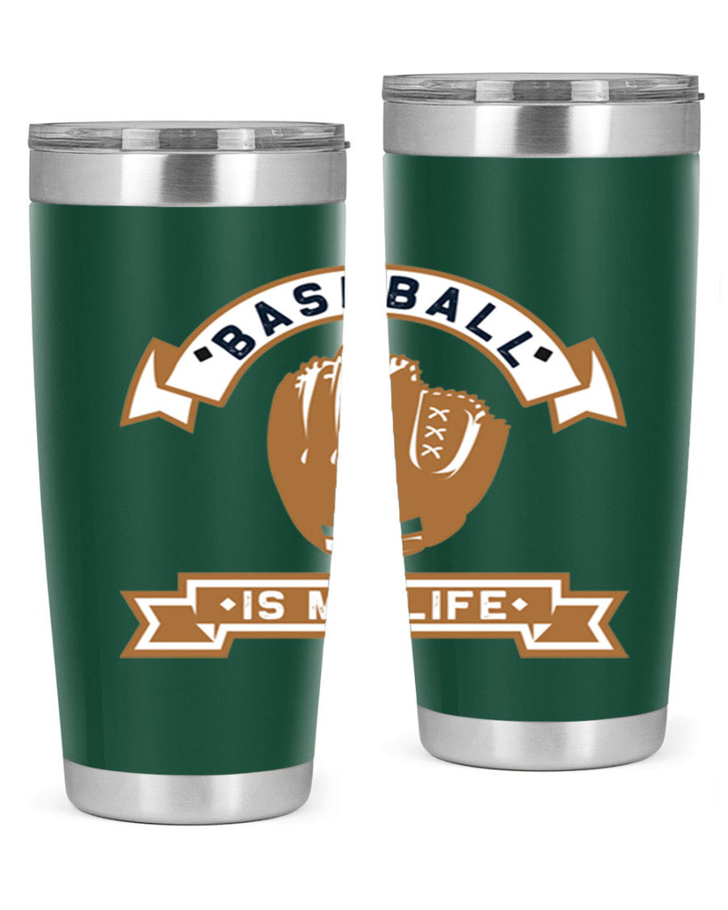 Baseball is 1445#- baseball- Tumbler