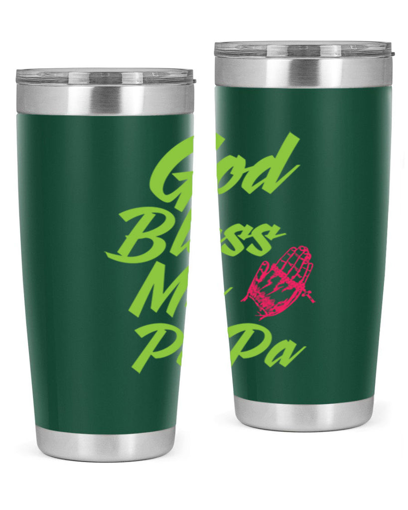 God Bless Papa 107#- grandpa - papa- Tumbler