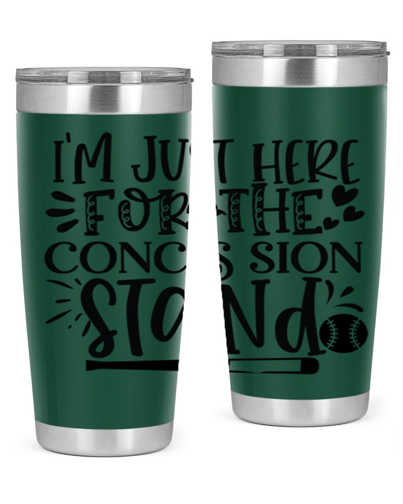 Im Just Here For the Conces sion stand 2072#- baseball- Tumbler
