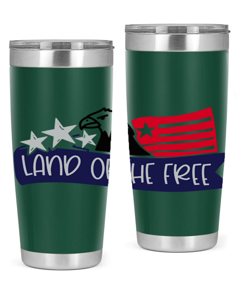 Land Of The Free Style 157#- Fourt Of July- Tumbler