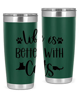 Life Is Better With A Cats Style 99#- cat- Tumbler