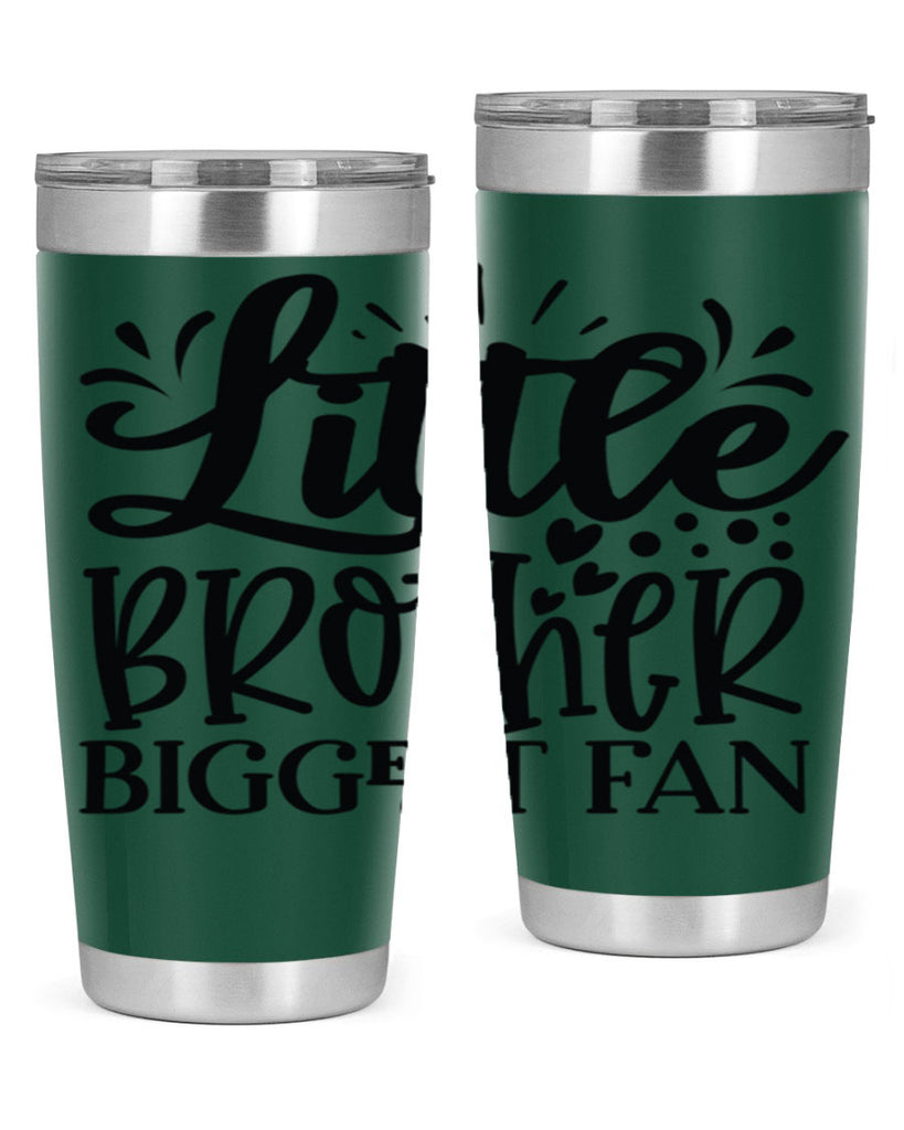 Little Brother Biggest Fan 2056#- baseball- Tumbler