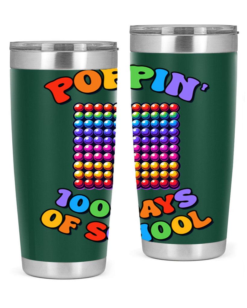 Poppin my way through PNG 54#- 100 days of school- Tumbler
