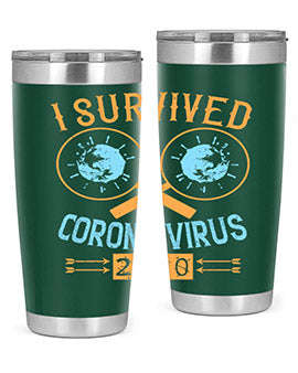 i survived corona virus Style 34#- corona virus- Tumbler