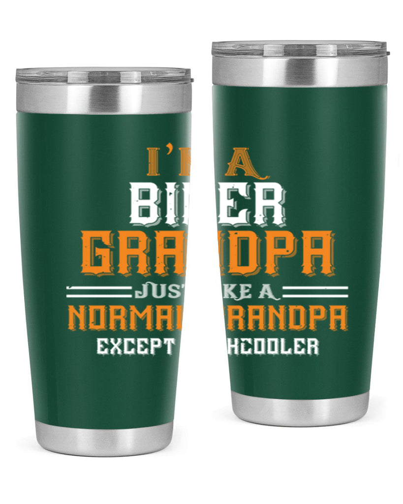 im a biker grandpa just like a normal grandpa except muchcooler 38#- grandpa - papa- Tumbler