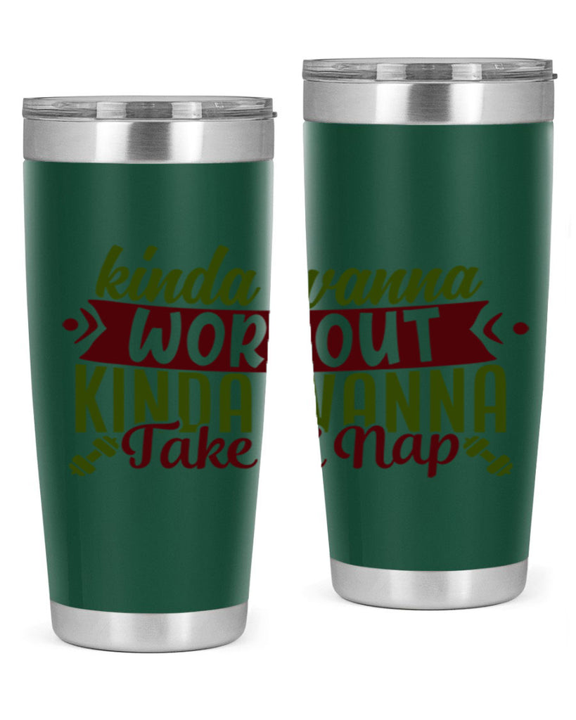 kinda wanna workout kinda wanna take a nap 34#- gym- Tumbler