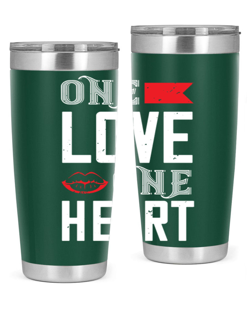 one love one heart 32#- valentines day- Tumbler