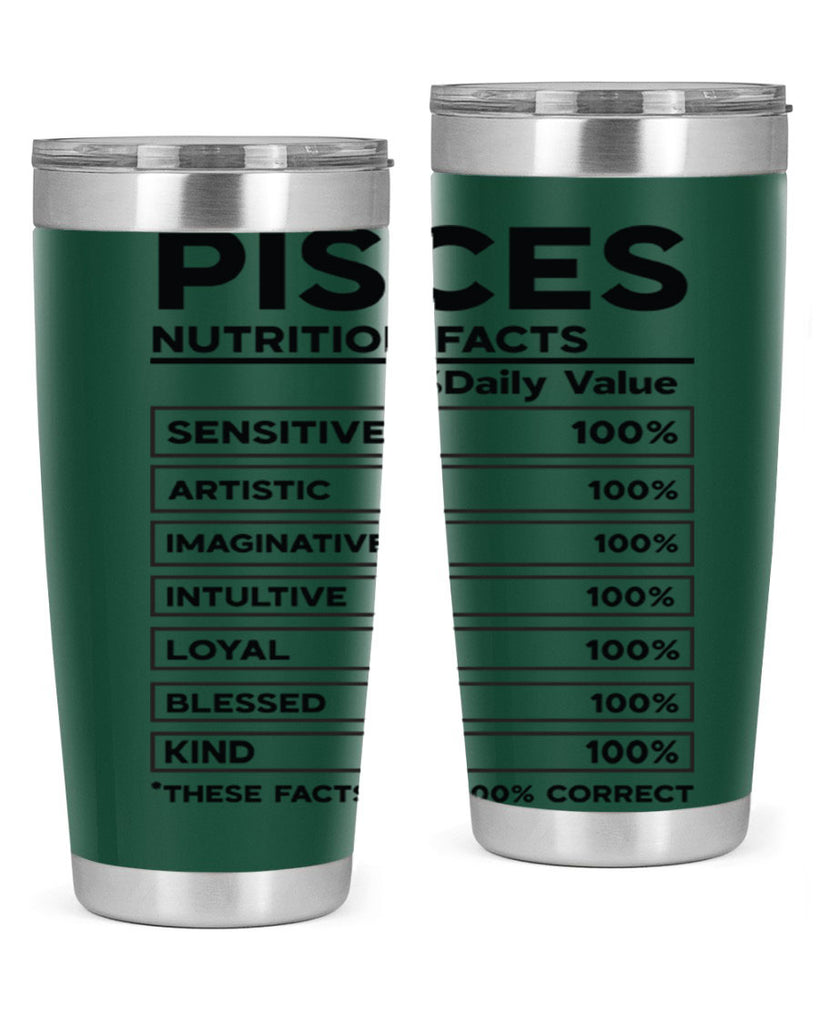 pisces Nutrition Facts 367#- zodiac- Tumbler