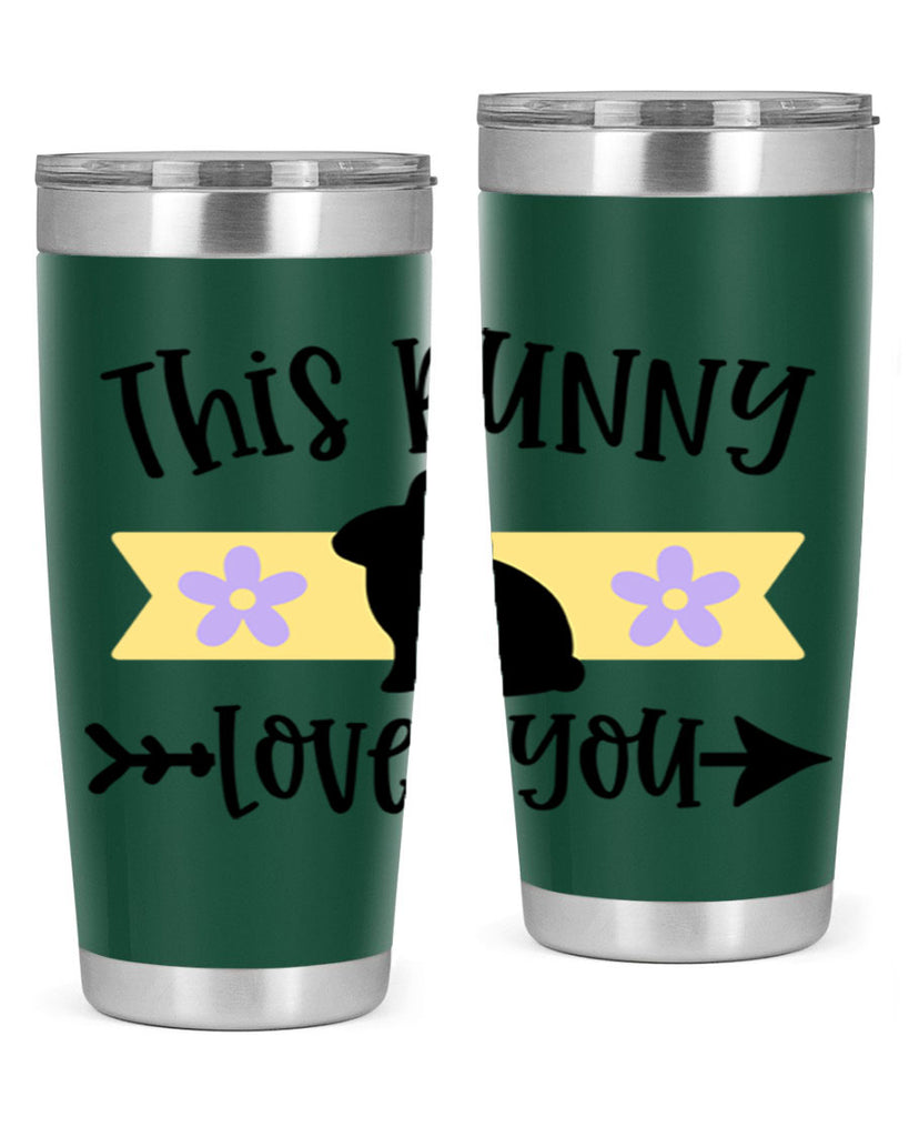 this bunny loves you 10#- easter- Tumbler