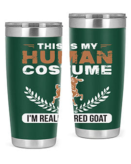 this is my human costume im really a red goat Style 1#- goat- Tumbler