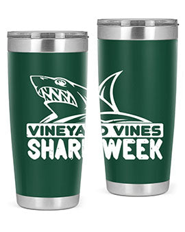 vineyard vines Shark Week Style 8#- shark  fish- Tumbler