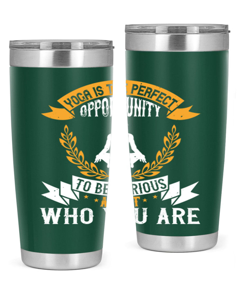 yoga is the perfect opportunity to be curious about who you are 18#- yoga- Tumbler