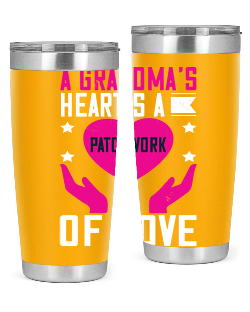A grandma’s heart is a patchwork of love 86#- grandma - nana- Tumbler