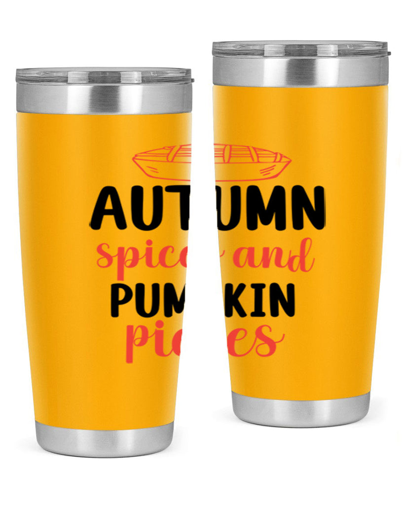 Autumn spices and pumpkin pieces 32#- fall- Tumbler