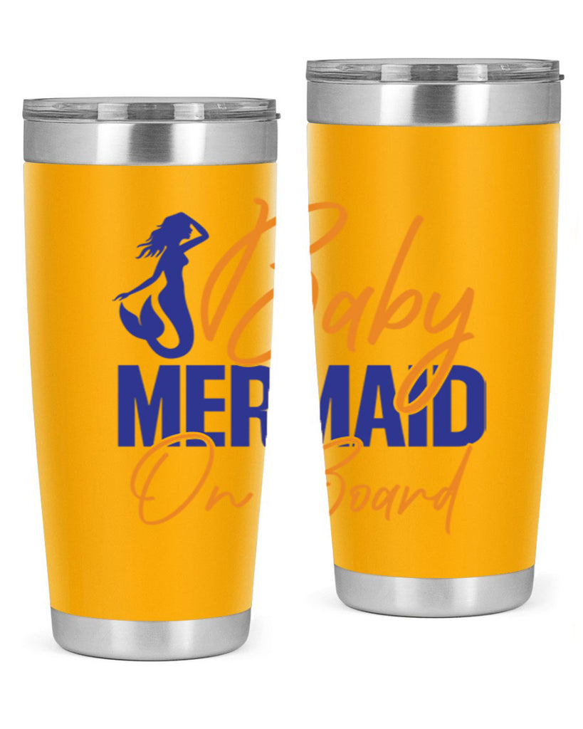 Baby Mermaid on Board 20#- mermaid- Tumbler