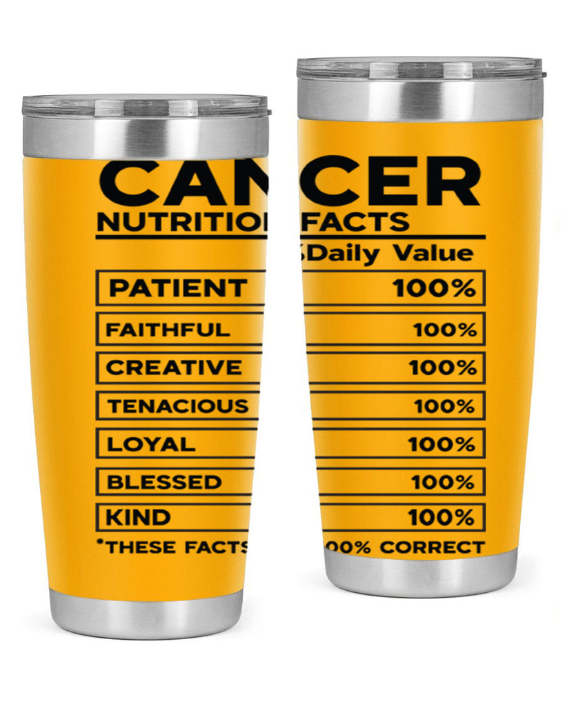 Cancer Nutrition Facts 148#- zodiac- Tumbler