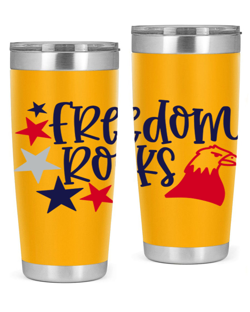 Freedom Rocks Style 148#- Fourt Of July- Tumbler