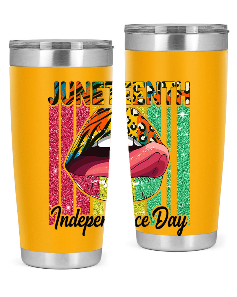Juneteenth Independence Day Sexy Lip Png 11#- Juneteenth- tumbler