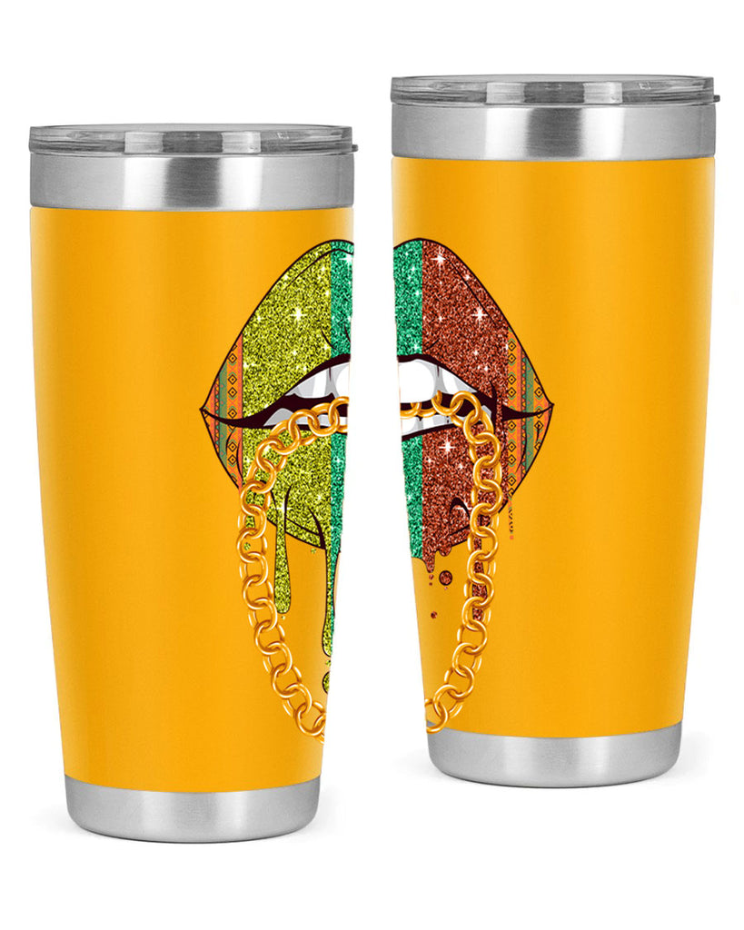 Juneteenth Women Melanin Girl Lips Png 25#- Juneteenth- tumbler