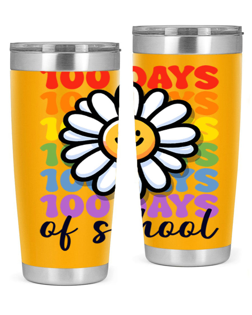 Retro Flower 100 Days Of 56#- 100 days of school- Tumbler