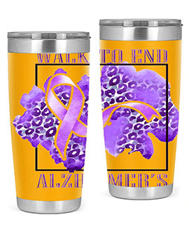 Walk o End AlzheimerS Purple Ribbon 220#- alzheimers- Tumbler